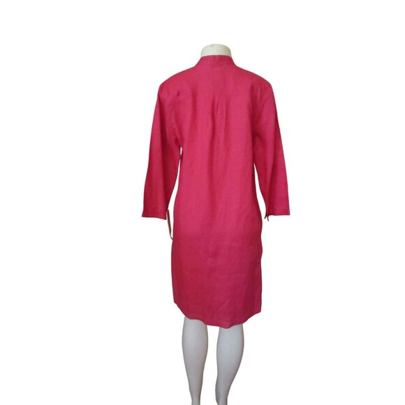 NWT Melrose Studio Spellbound Berry Red Linen Tunic/Jacket Sz L - Picture 6 of 8